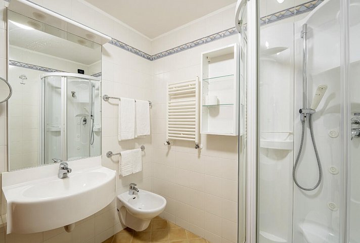 Hotel Dolomites Inn - Beispiel Badezimmer