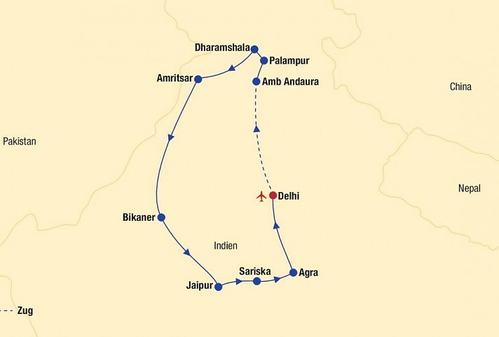Nordindien-Rajasthan Rundreise