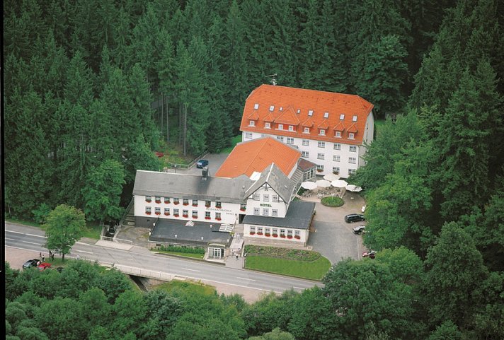 Hotel Rodebachmühle - Luftaufnahme Hotel