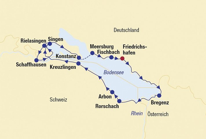Bodensee-Radtour Drei-Länder-Tour