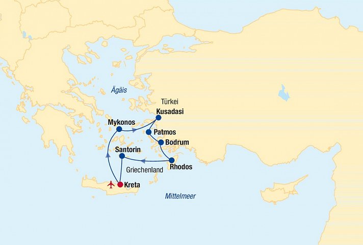 Kreuzfahrt Östliches Mittelmeer