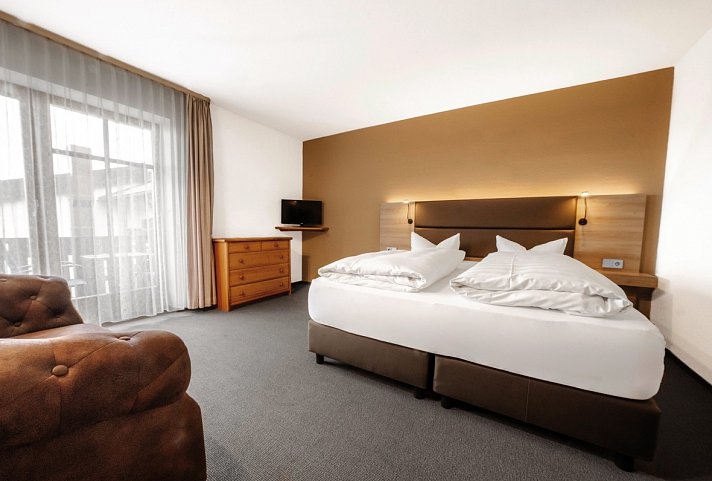 Donna Landhotel Rosenberger - Wohnbeispiel Appartement Balkon oder Terrasse (Zimmercodierungen AB2 & SF2)