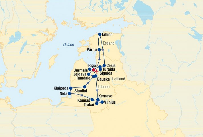 Baltikum Rundreise