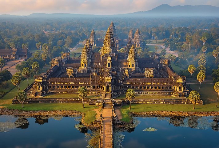Die Tempelanlage Angkor Wat in Kambodscha
