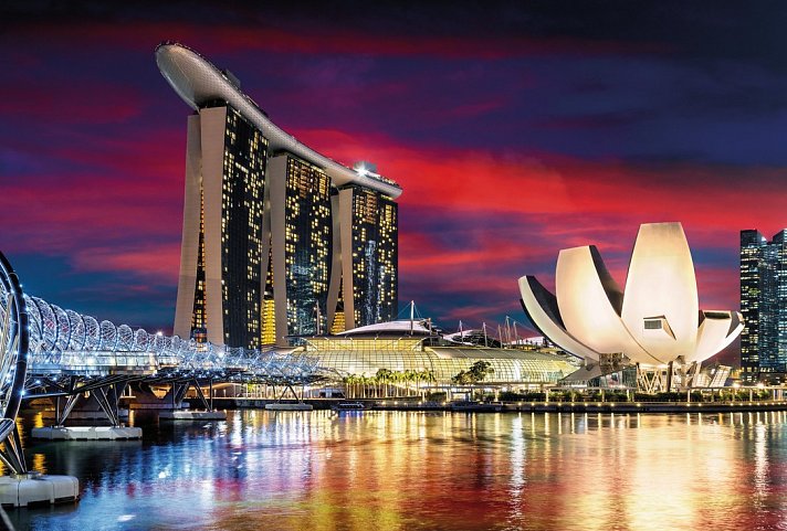 Singapur Rundreise & Baden Malaysia - Skyline Singapur