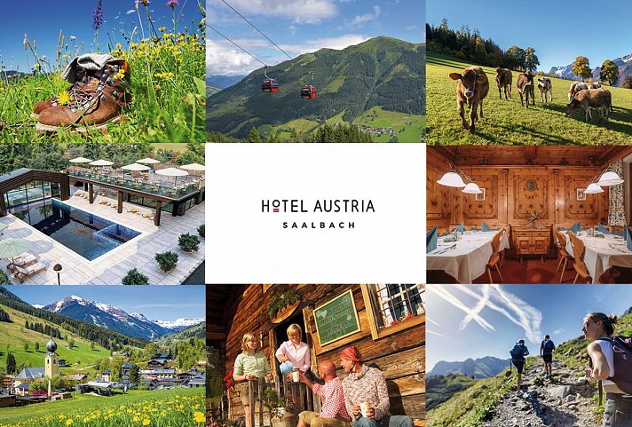 Hotel Austria Saalbach - Fotocollage Hotel Austria