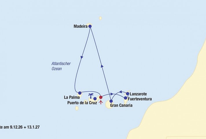 Kreuzfahrt Kanaren & Madeira
