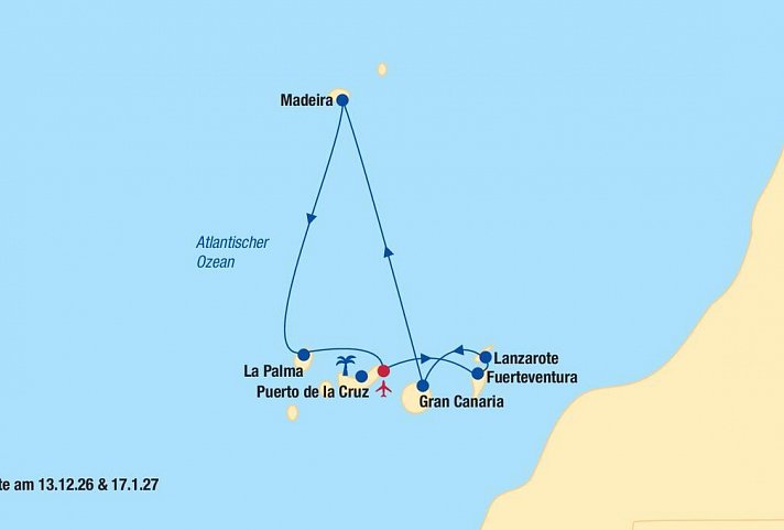 Kreuzfahrt Kanaren & Madeira